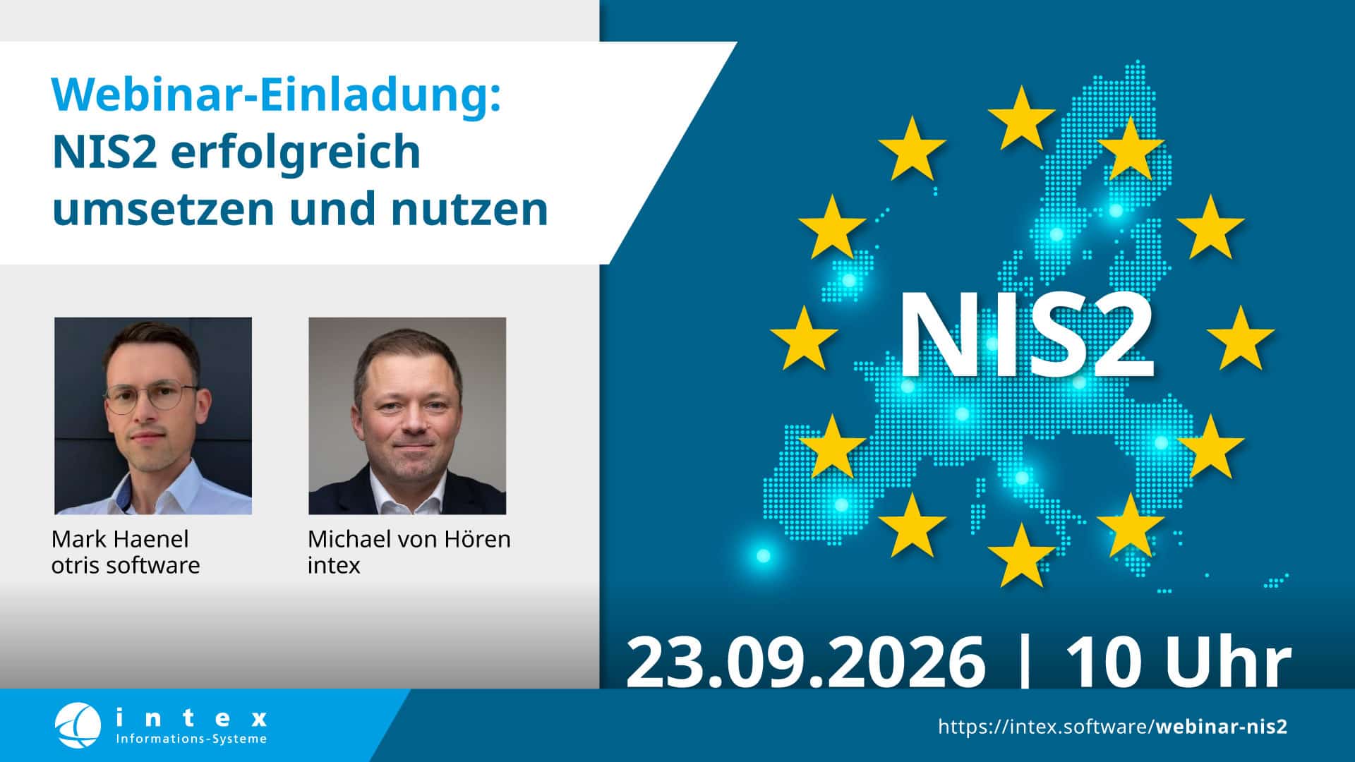 Webinar: NIS2 erfolgreich umsetzen und nutzen. Am 23.09. um 10 Uhr.